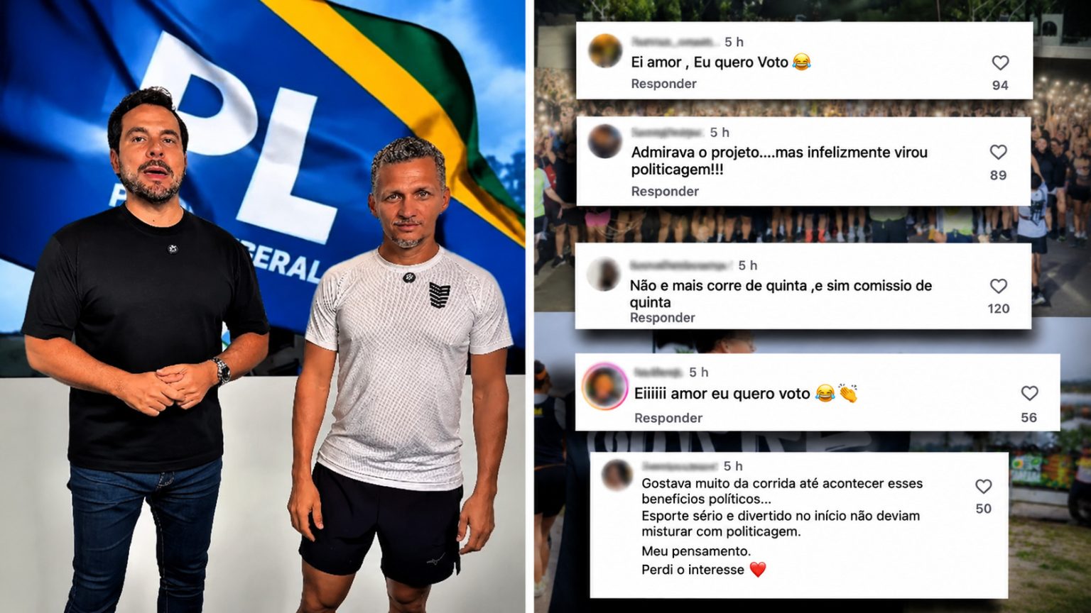 Criador do ‘Corre de Quinta’ entra para o PL e vira alvo de críticas após lançar pré-candidatura